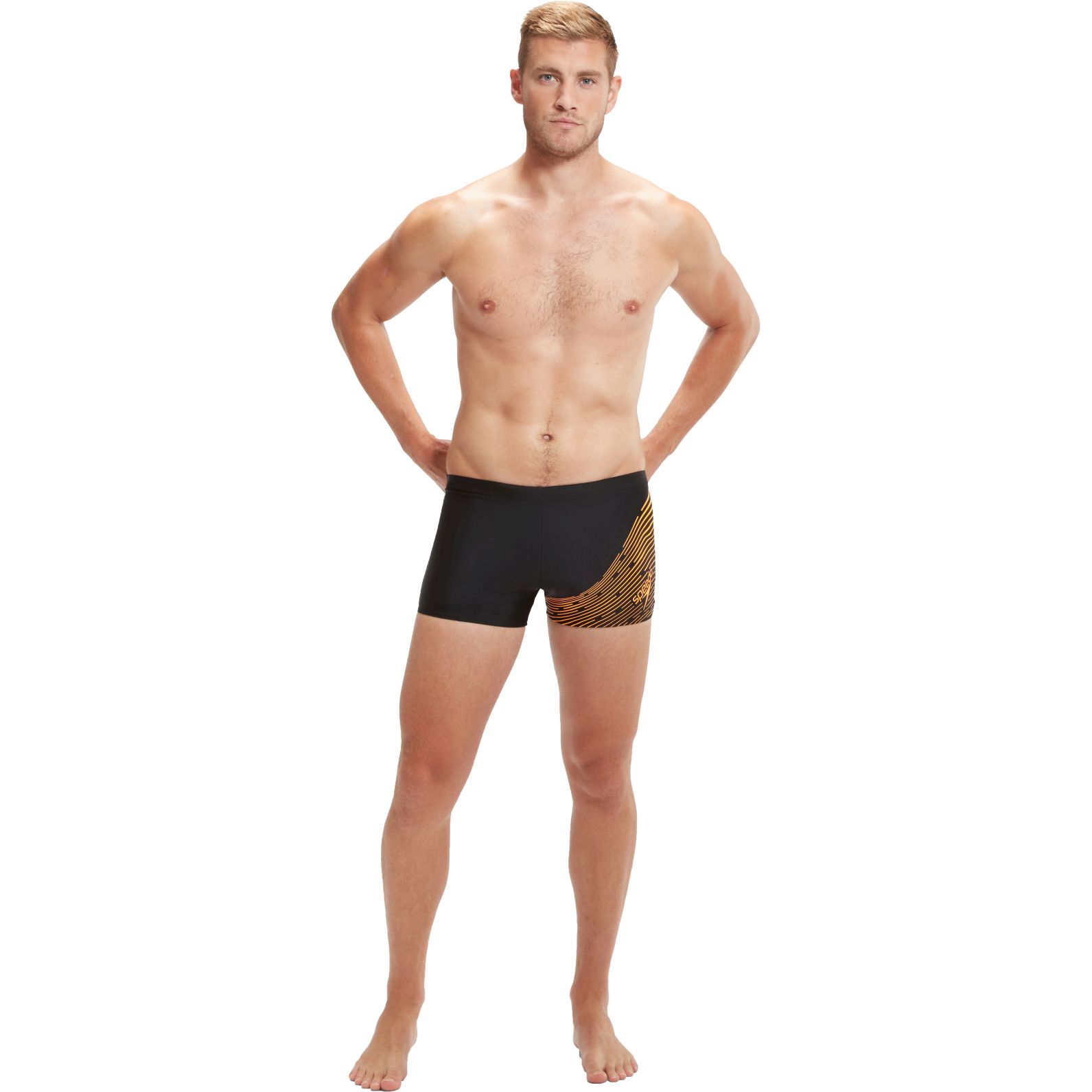 新品　AWW L'APÉRO SWEATSHORTS ステッカー無し Speedo Medley Logo Aquashort Men - black/mandarin peel | BIKE24