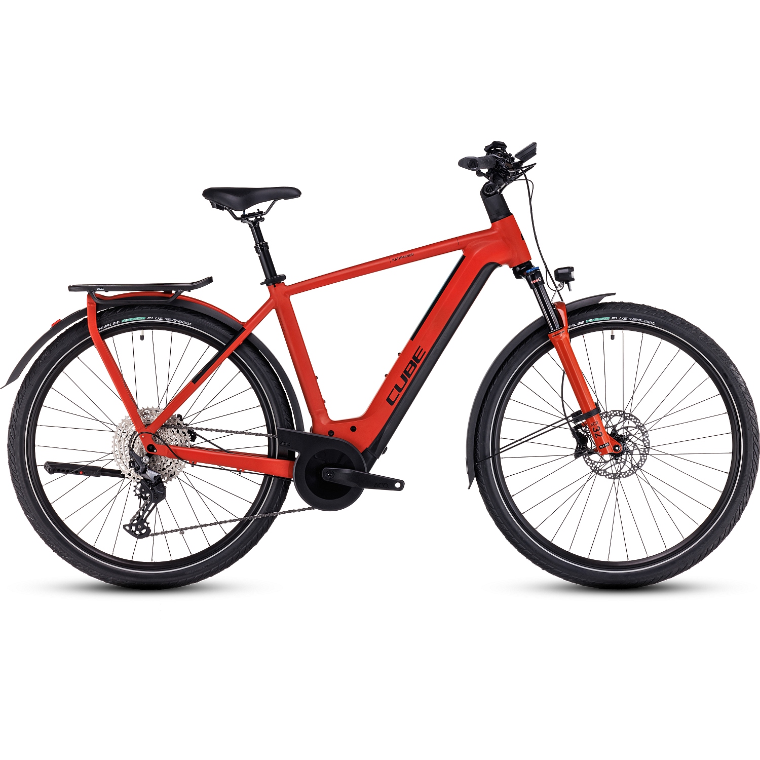 Picture of CUBE KATHMANDU HYBRID EXC 750 - Electric Touring Bike - 2024 - red / black