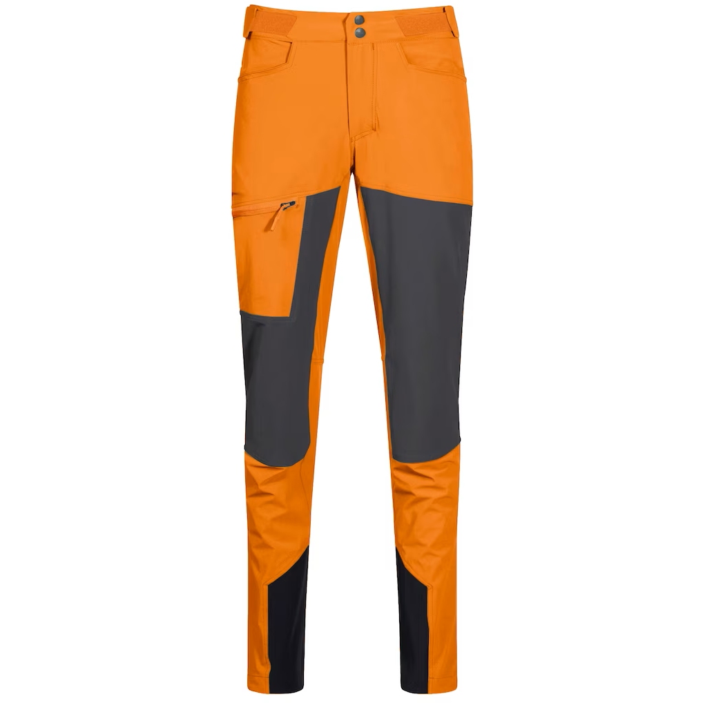Image of Bergans Cecilie Mountain Softshell Pants Women - cloudberry yellow/solid dark grey