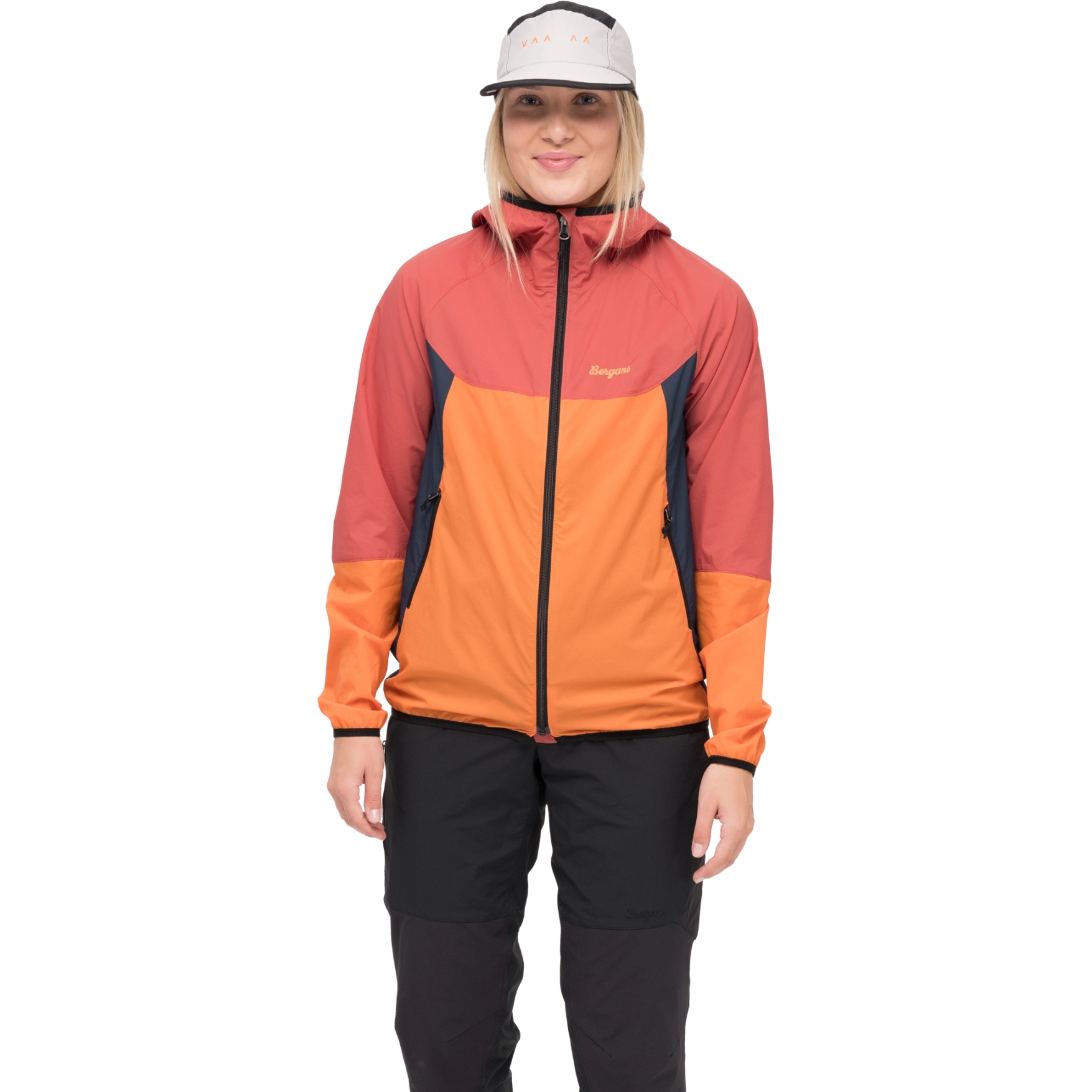 Bergans Vaagaa Windbreaker Jacke Damen faded orange/rusty dust