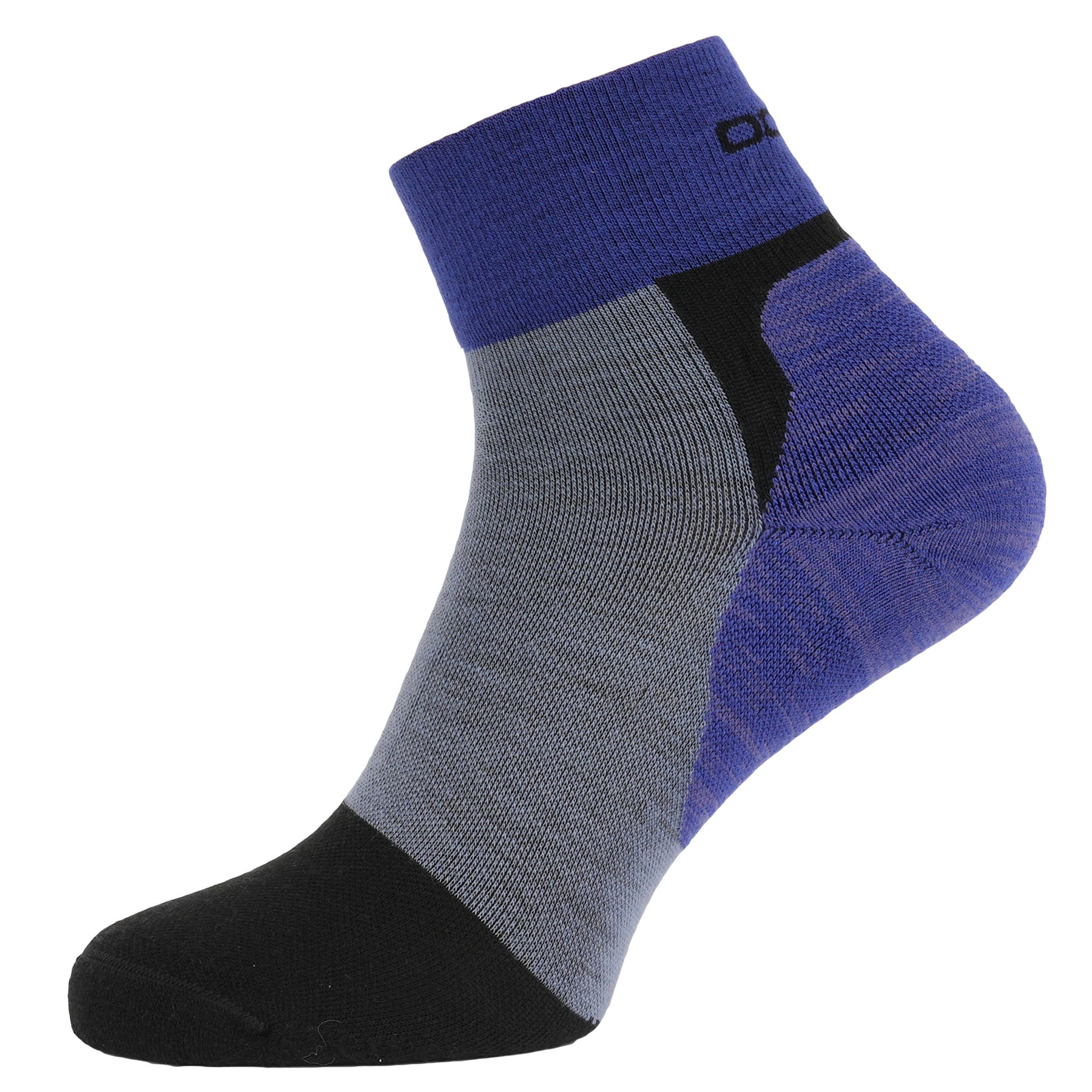Image of Odlo Performance Wool Quarter Hiking Socks - black - arctic