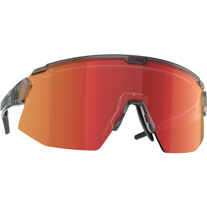 Picture of Bliz Breeze Glasses - Transparent Dark Grey / Brown with Red Multi + Orange