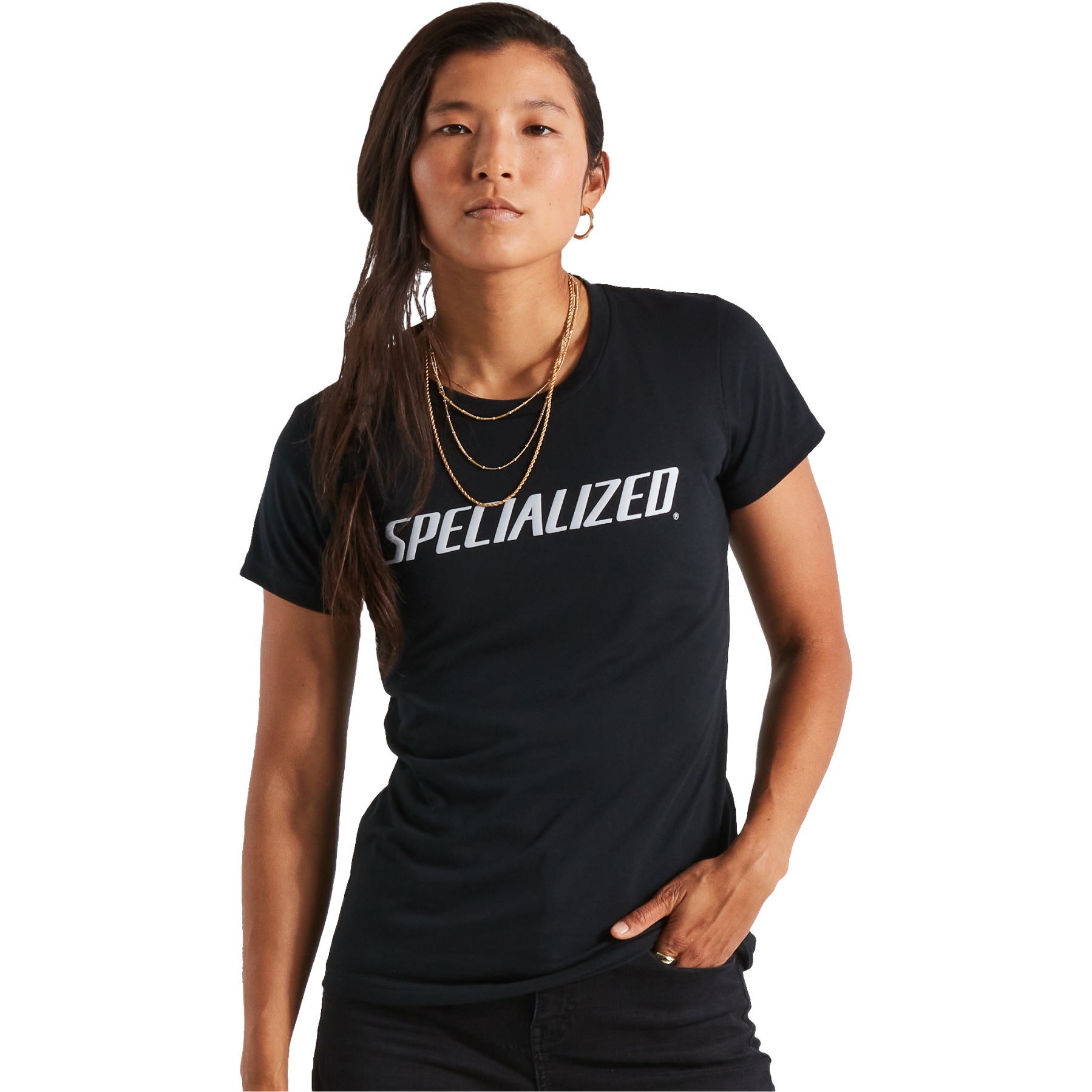 Photo produit de Specialized T-Shirt Femme - Wordmark - noir