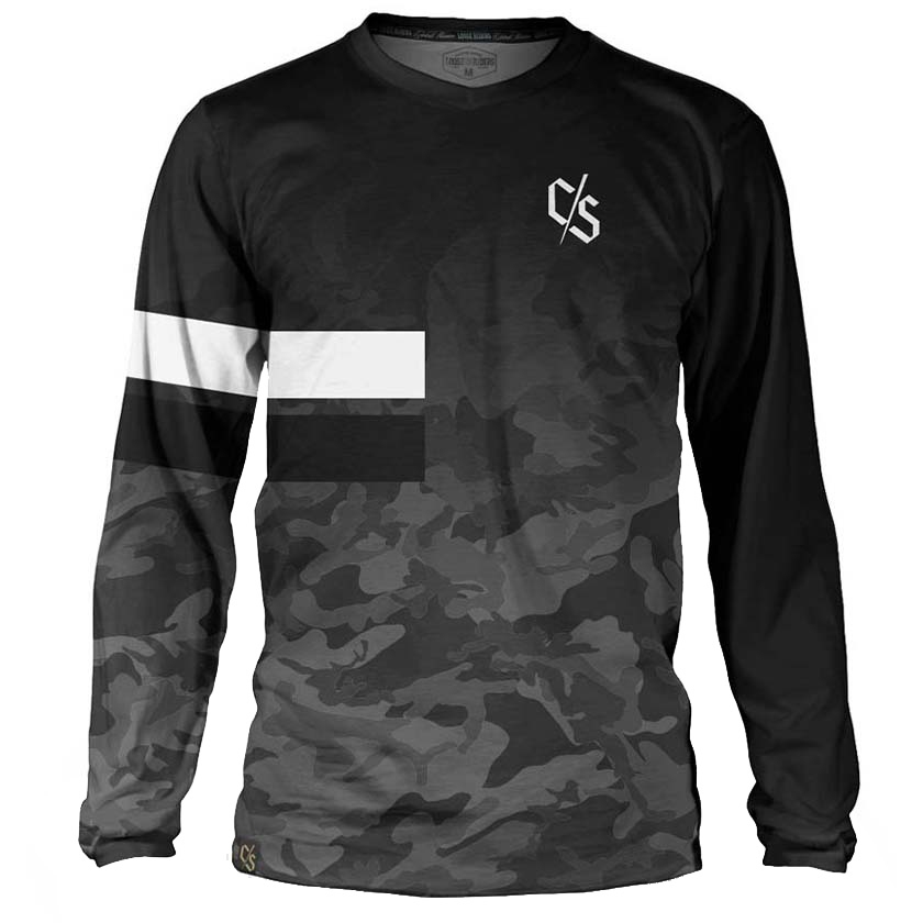Image of Loose Riders C/S Technical Long Sleeve Jersey - Dipped Monochrome 2