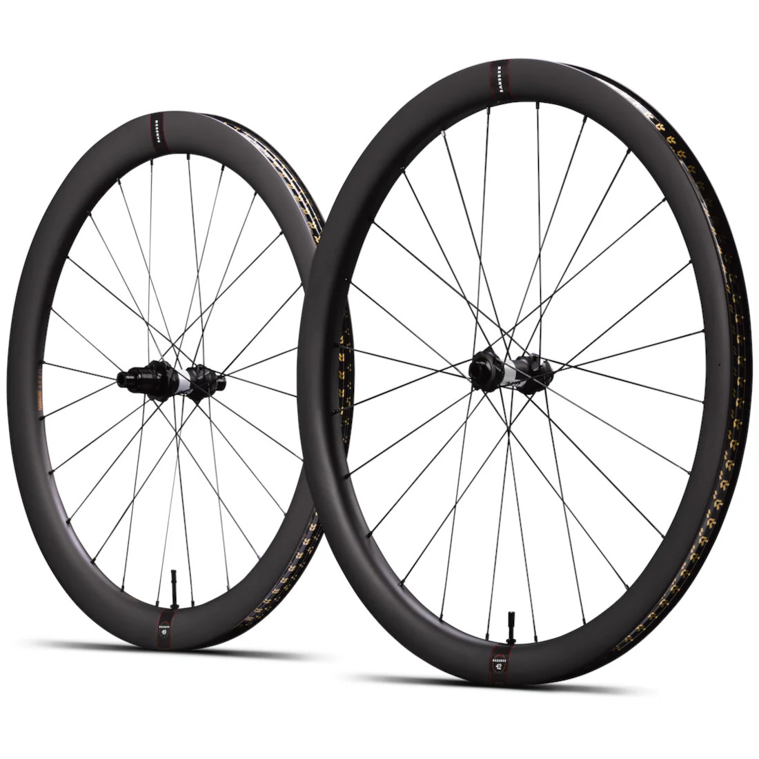 Zdjęcie: Reserve 42 | 49 Turbulent Aero Komplet Kół - DT 240 - 28&quot; | Carbon | Clincher | Centerlock - 12x100mm | 12x142mm - Shimano HG