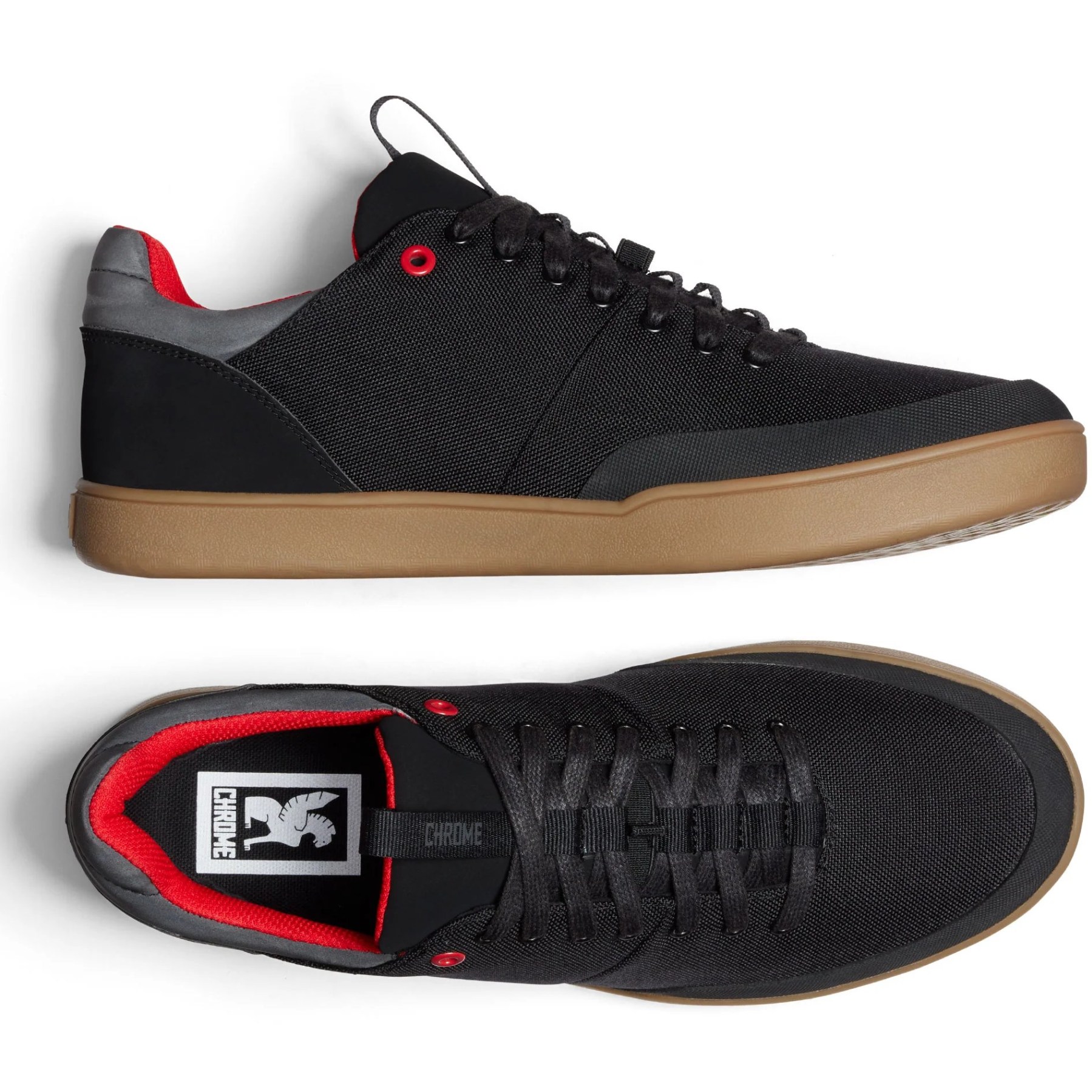 CHROME Bromley Low Shoes - Black / Gum | BIKE24