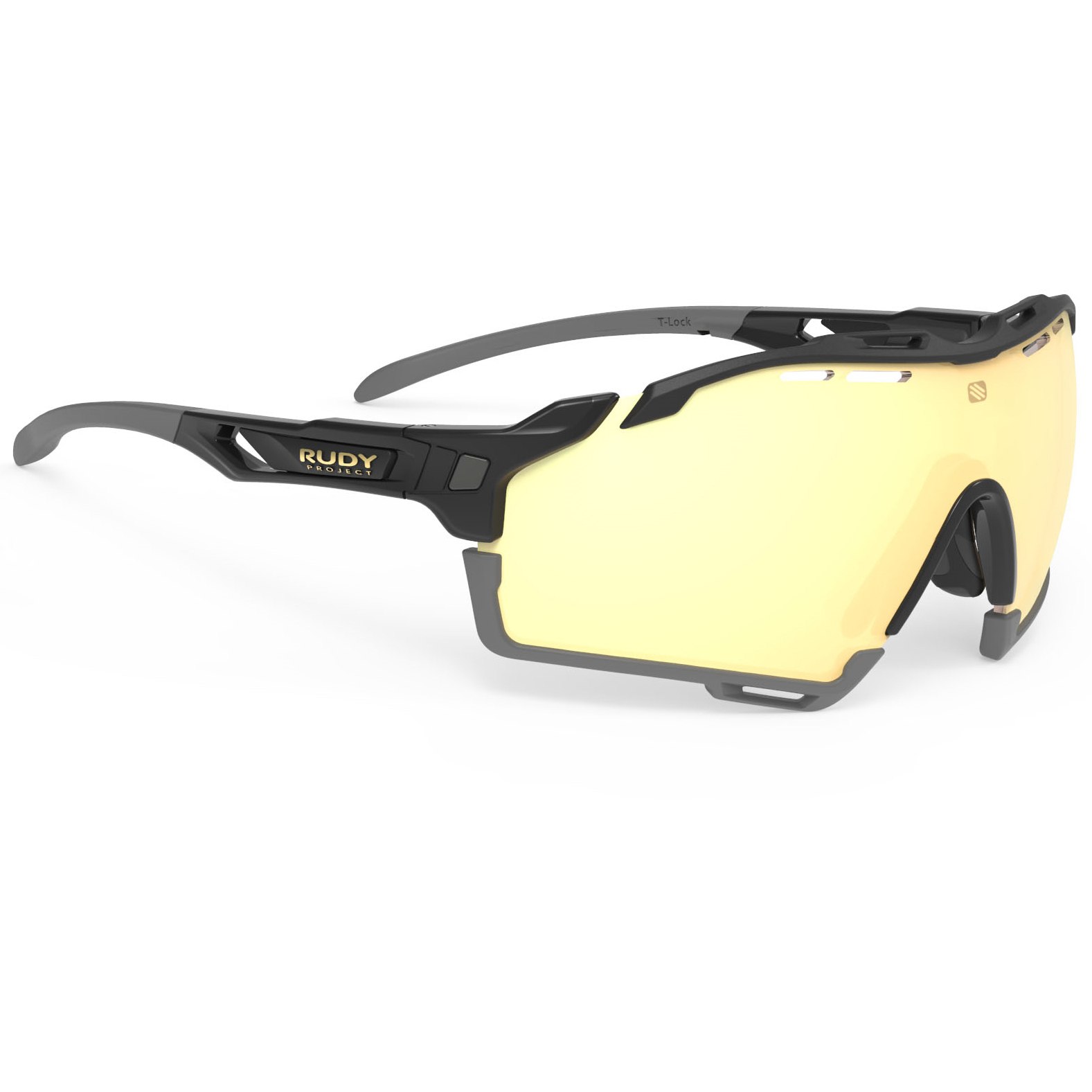 Rudy Project Cutline Glasses - Black Gloss/Multilaser Gold | BIKE24