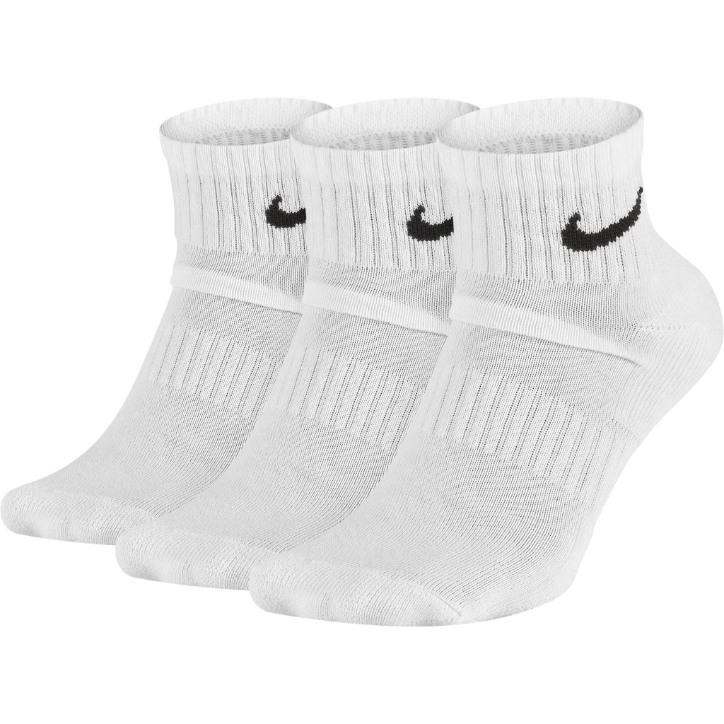 Produktbild von Nike Everyday Cushion Ankle Trainingssocken (3 Paar) - weiß/schwarz SX7667-100