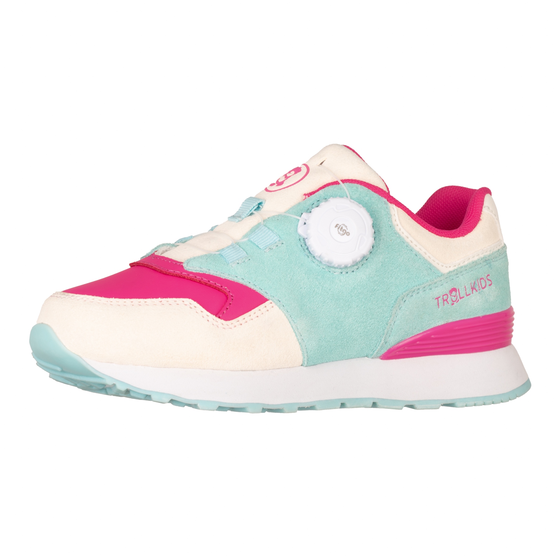 Produktbild von Trollkids Kristiansand Sneaker Kinder - Bright Pink/Dark Mint