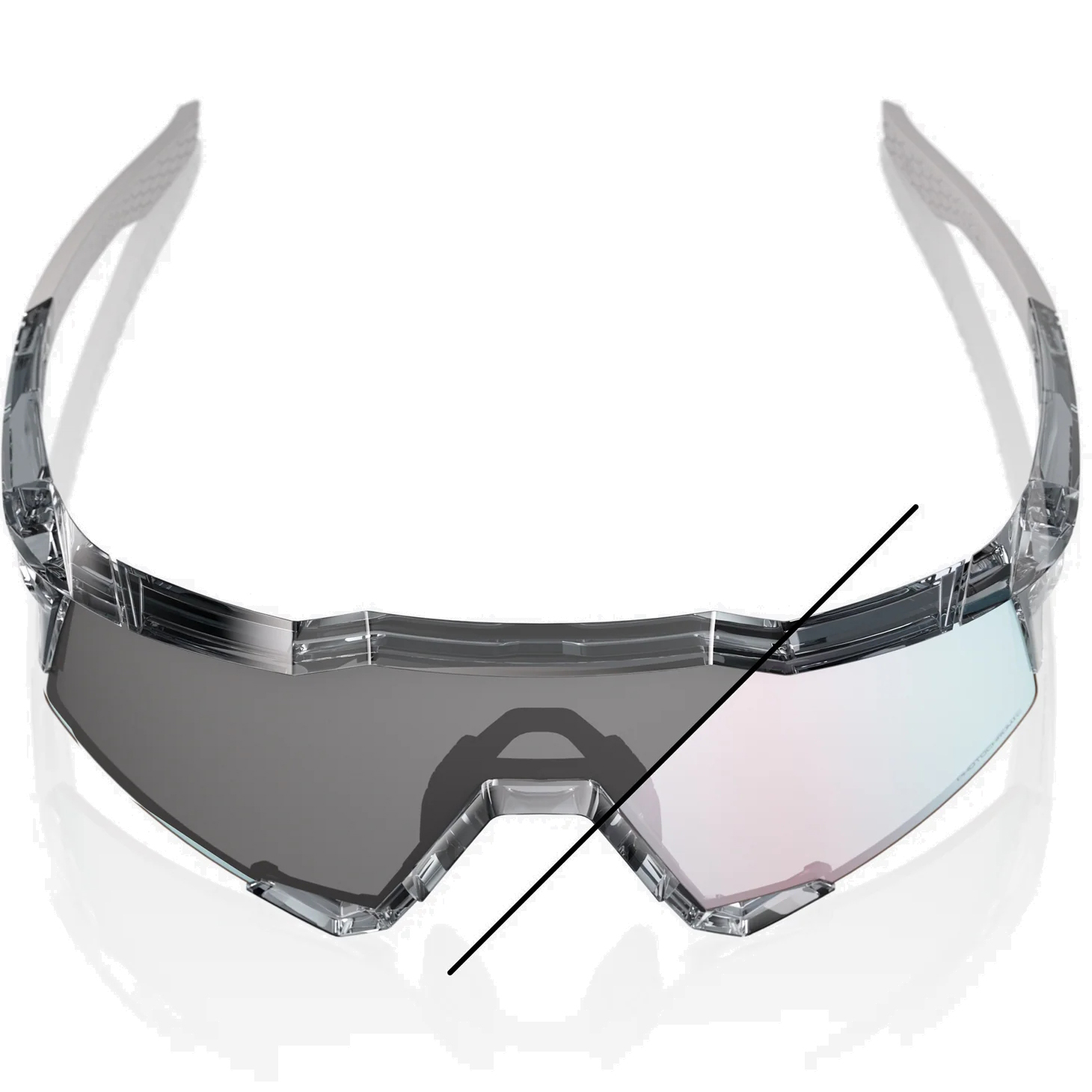 新品100%Speedcraft Two Tone HiPER Silver SPEEDCRAFT® SL - Soft Tact Two Tone - HiPER® Silver Mirror Lens – 100%