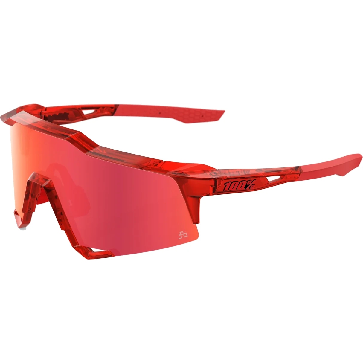 Produktbild von 100% Speedcraft LE Brille - HiPER Red Mirror Lens - Peter Sagan Limited Edition - Translucent Red