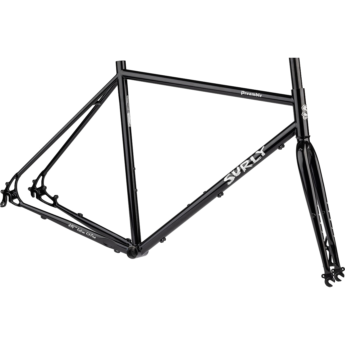 Picture of Surly Preamble - 28&quot; Steel Gravel Frame Set - 2024 - black