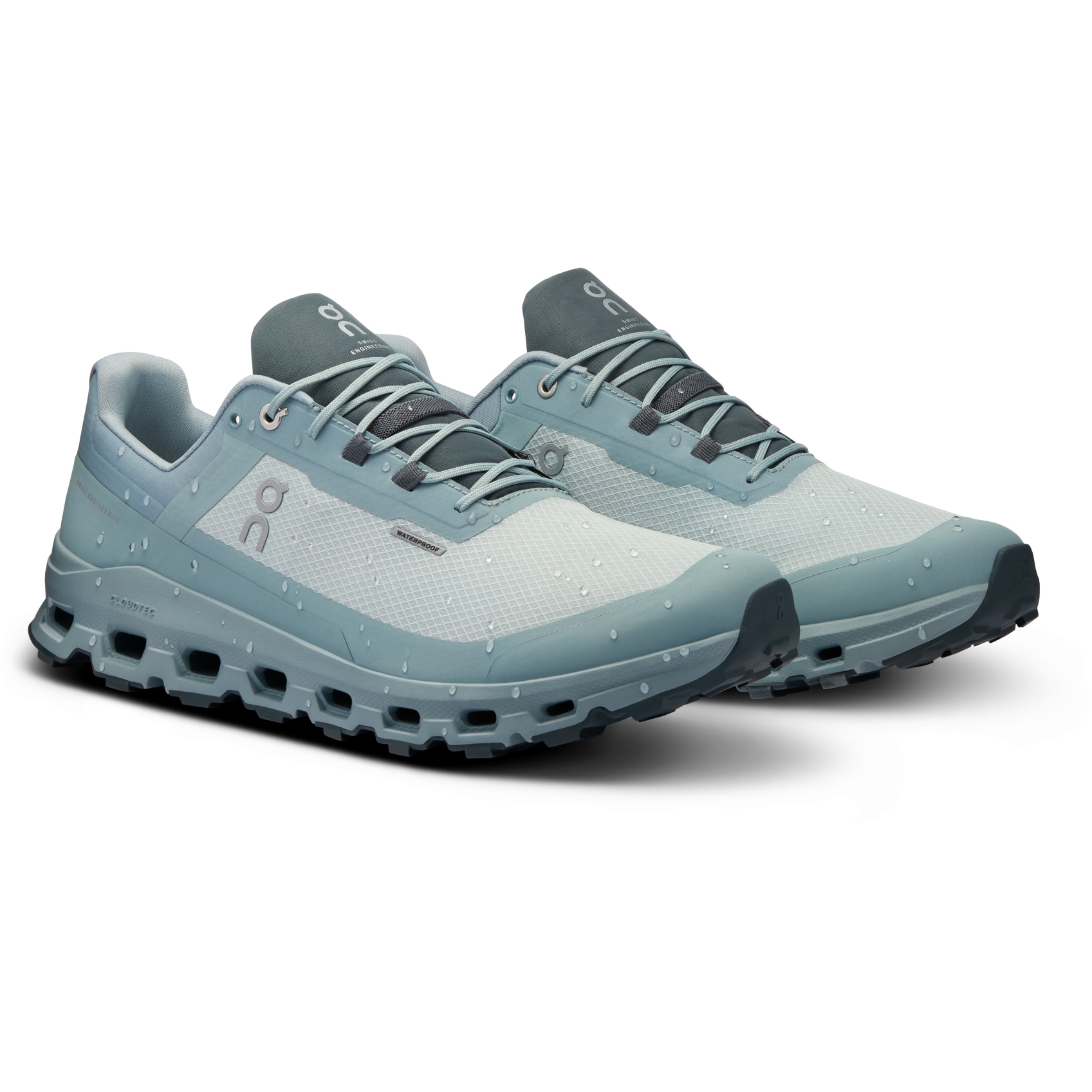 On Cloudvista Waterproof Trail Hardloopschoenen Heren Glacier Cobble