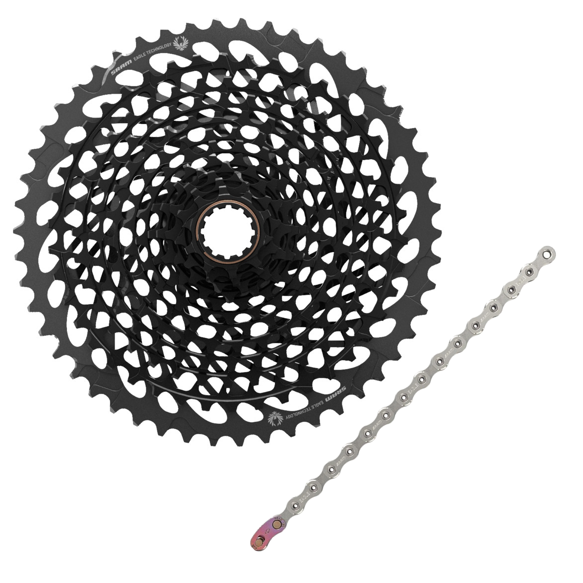 Picture of SRAM Eagle Wear and Tear Set - XG-1295 Cassette + X01 Chain - 12-speed | 10-50 Teeth