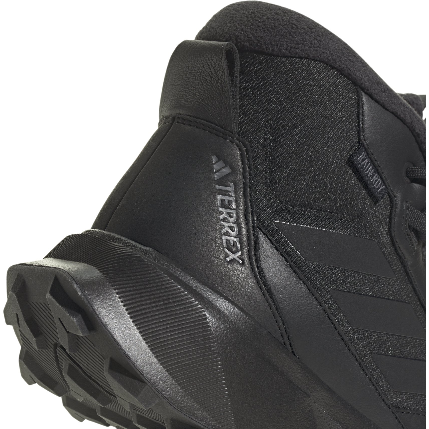 adidas TERREX Winter Boot Mid Leather Hiking Shoes Men core black core black grey four ID2859