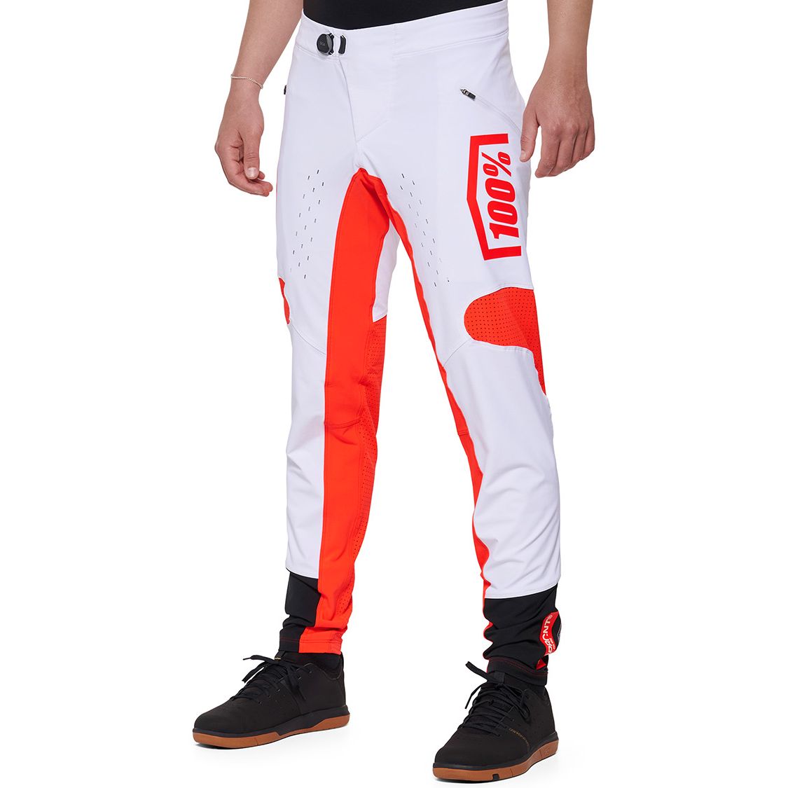 Produktbild von 100% R-Core X Fahrradhose Herren - weiß/rot