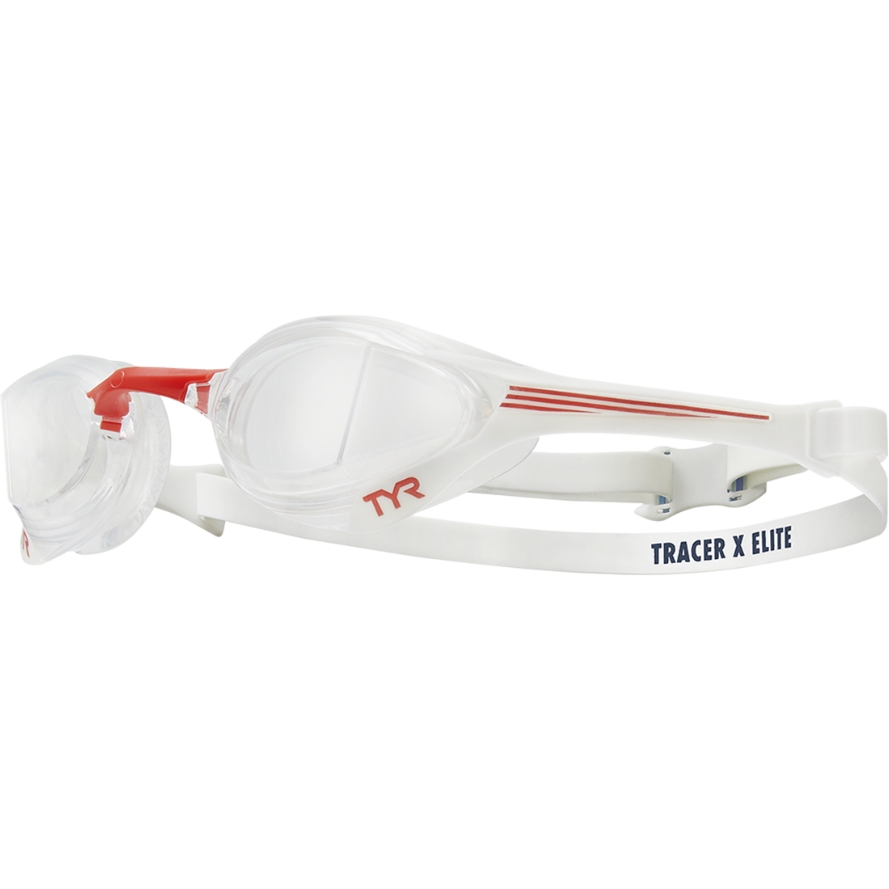 Immagine di TYR Tracer X Elite Race Swim Goggle - clear/red/navy