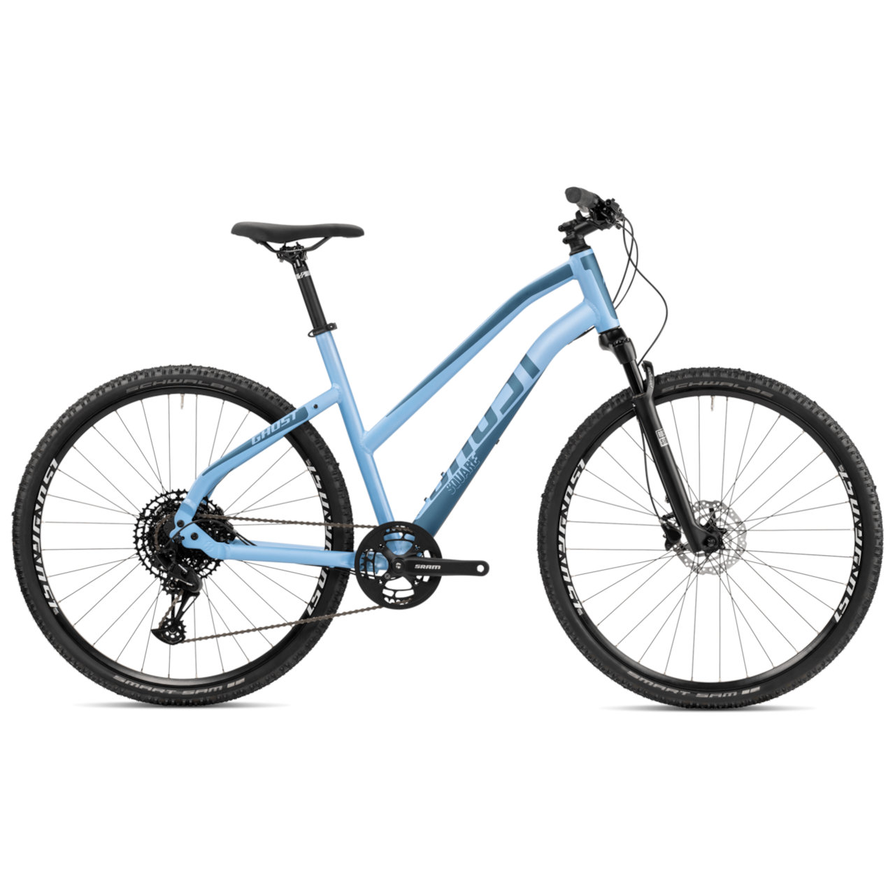 Picture of Ghost SQUARE CROSS Essential Mid - Women Cross Bike - 2023 - blue grey / dirty blue matt