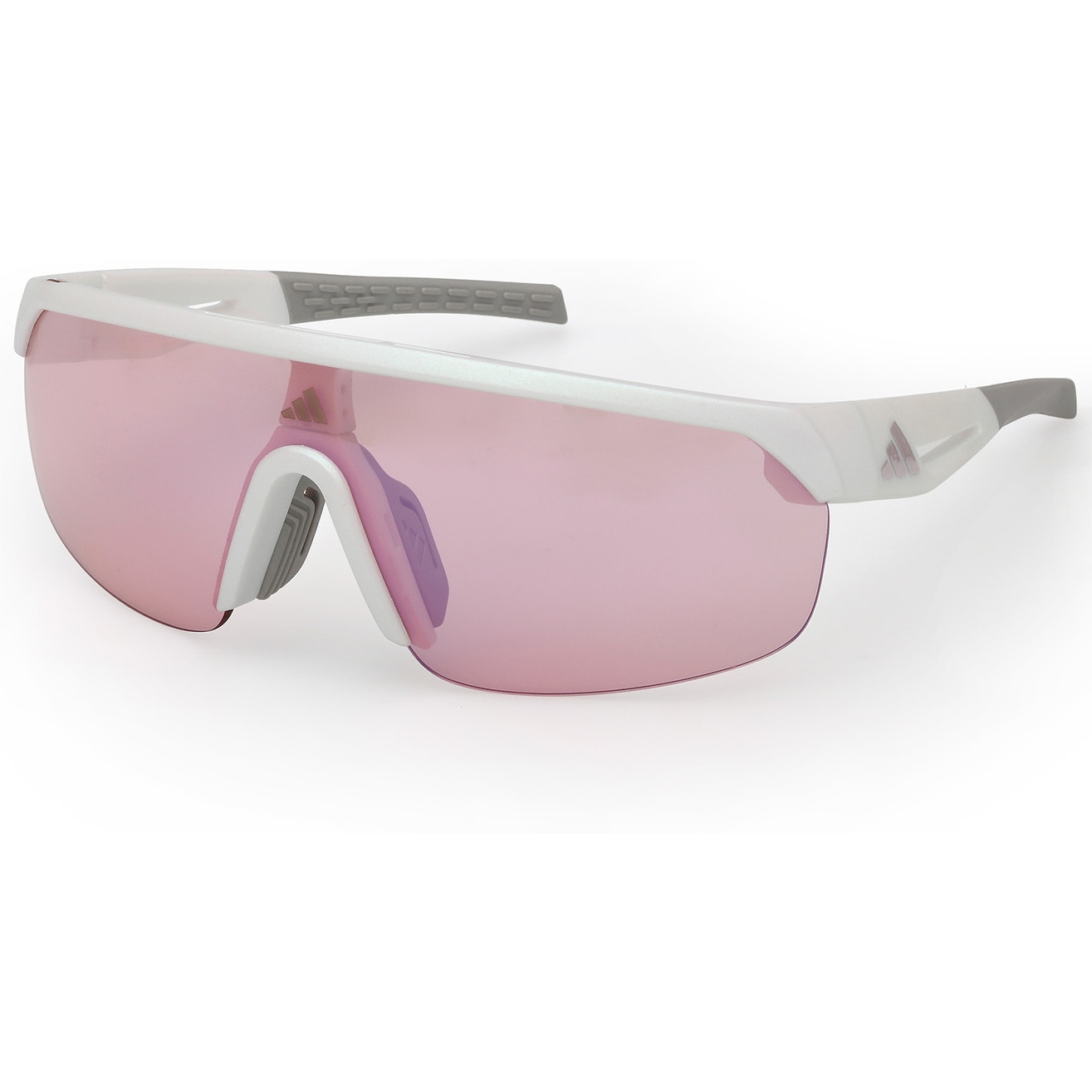 Produktbild von adidas SP0109 Brille - White / Contrast Mirror Violet