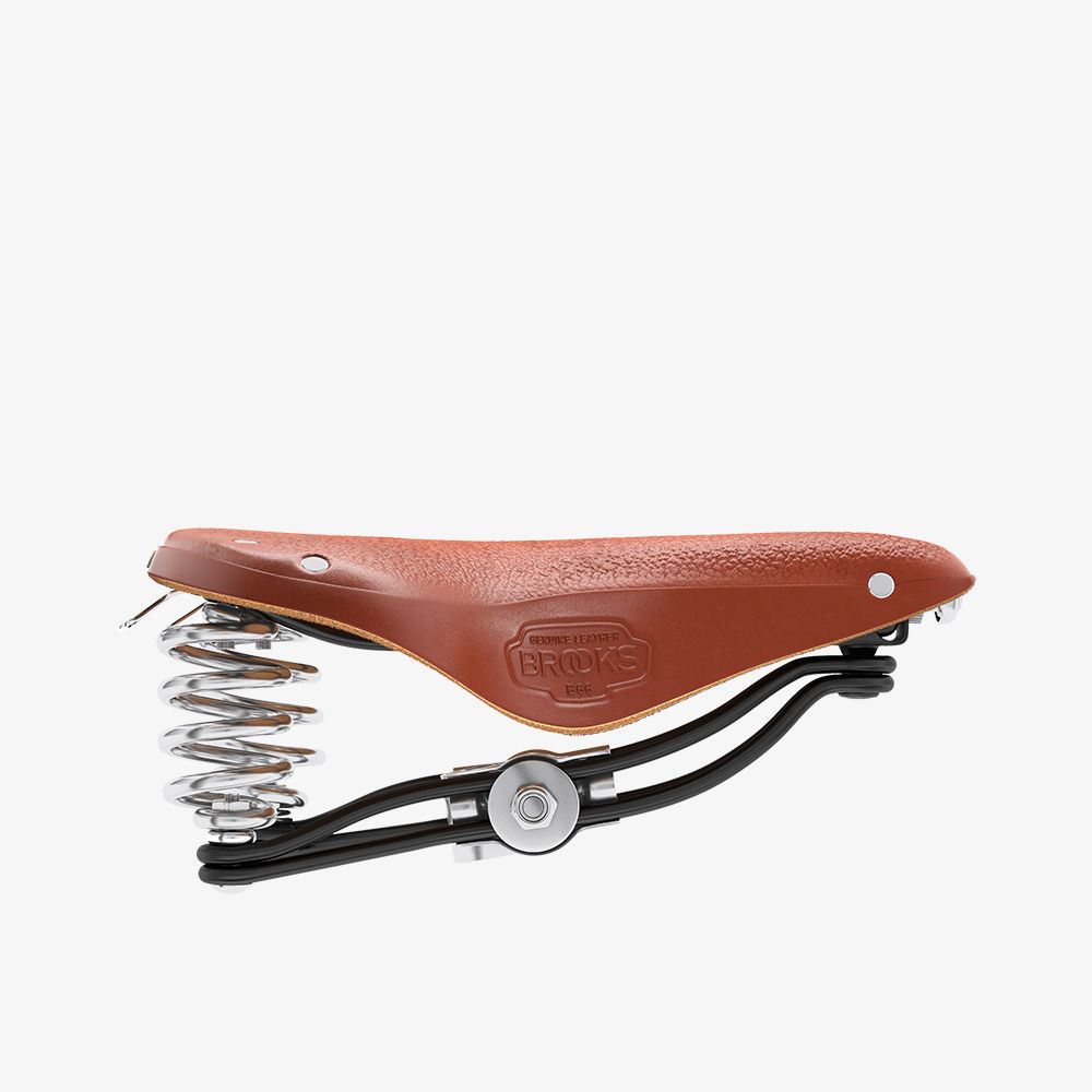 Brooks B66 Bend Leather Saddle - honey | BIKE24