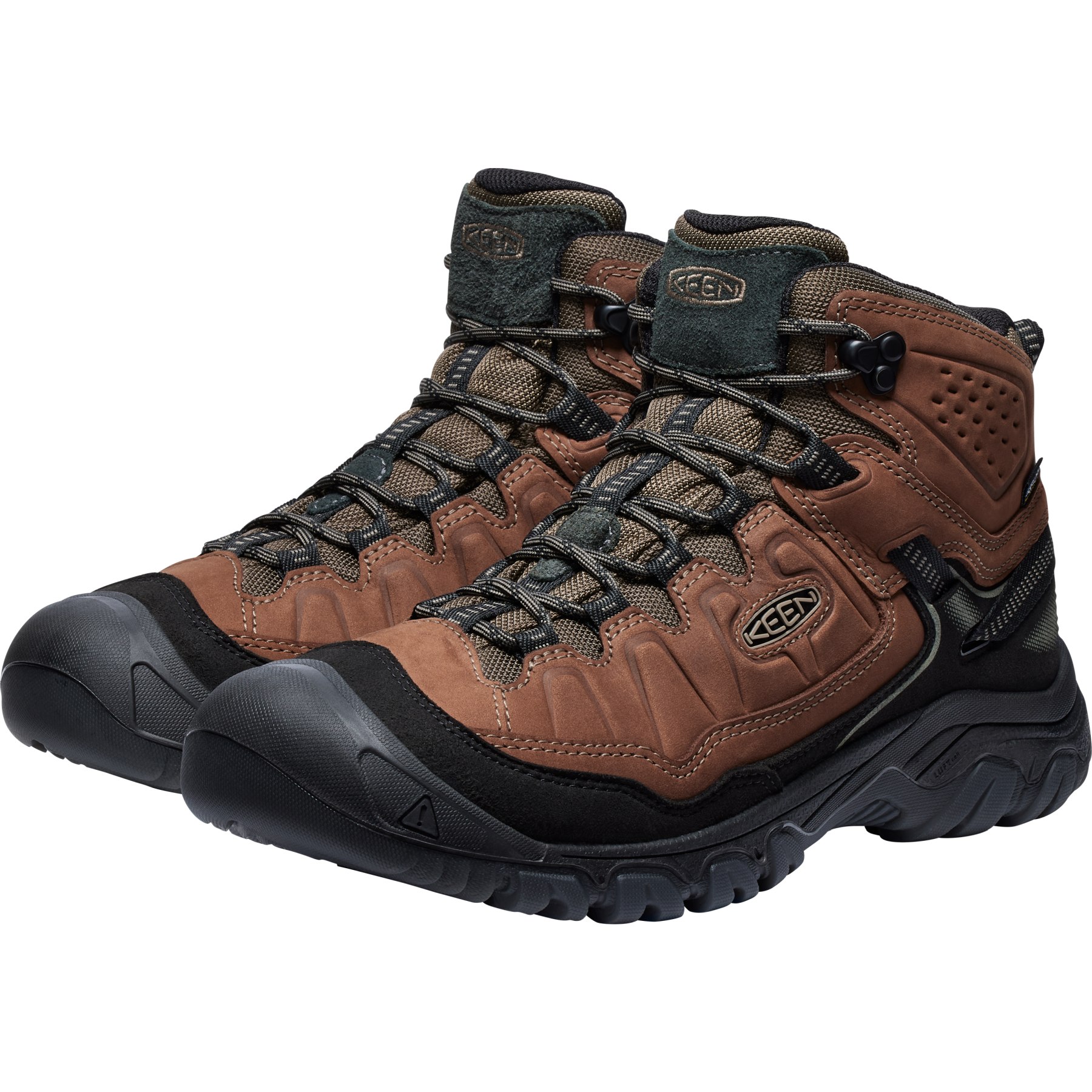 KEEN Targhee IV Mid Waterproof Wandelboots Heren - Bison/Black | BIKE24