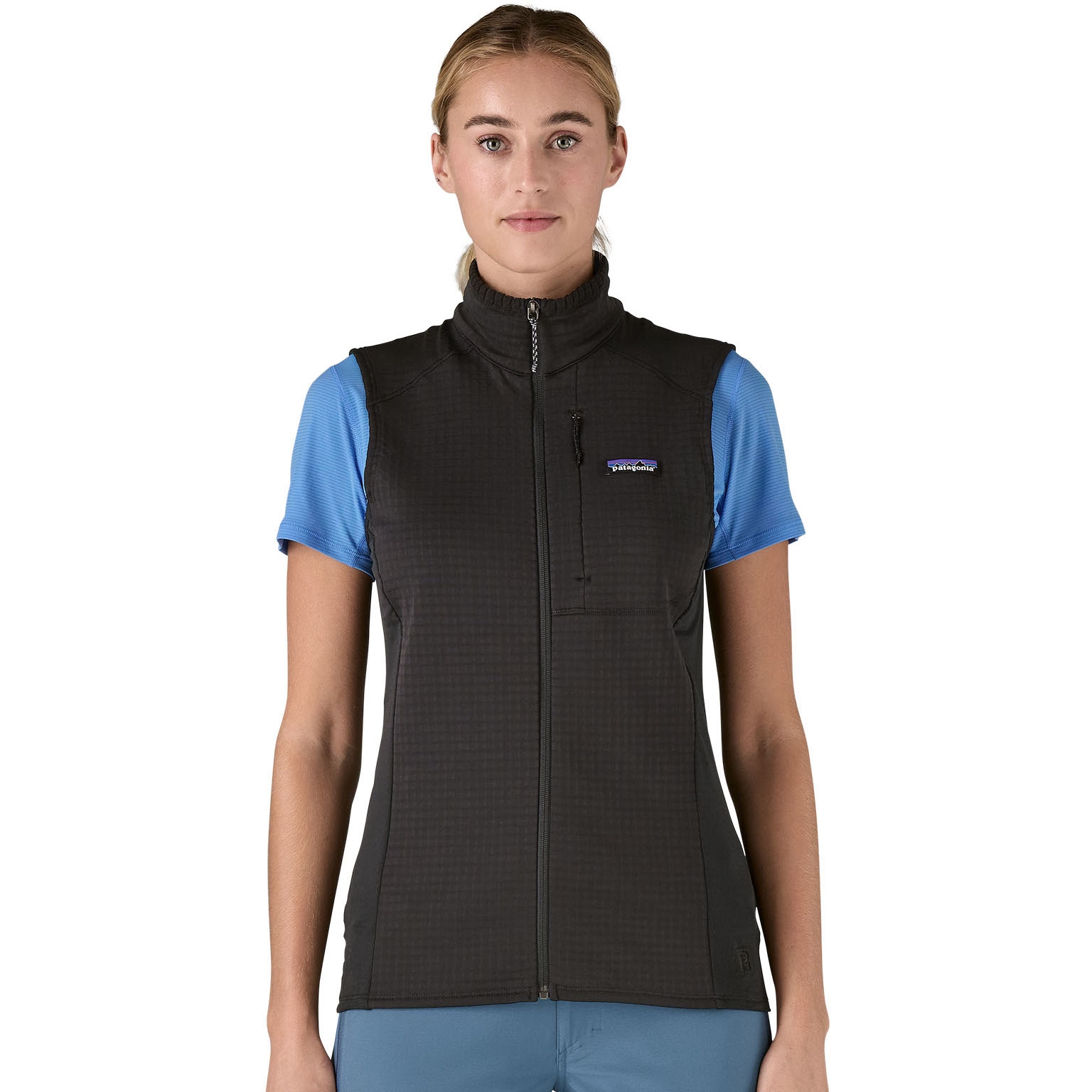Produktbild von Patagonia R1 Hybrid Weste Damen - Schwarz
