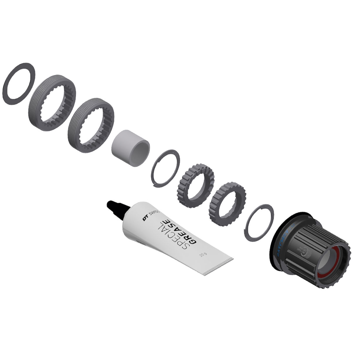 Picture of DT Swiss Upgrade Kit - Ratchet LN - Shimano Micro Spline | 18 Teeth | Steel - HXYXXX00N5968S