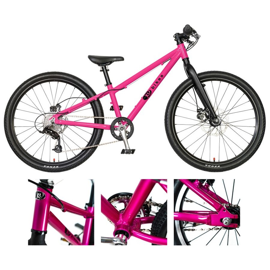 Productfoto van KUbikes 24S MTB Disc 8-Speed Kids Bike - pink glaze