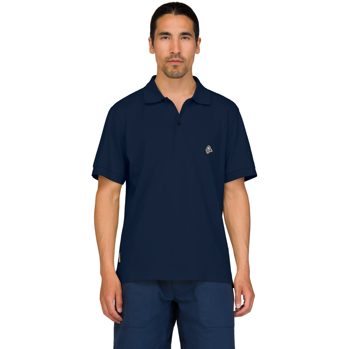 Picture of Norrona femund cotton Polo Shirt Men - Navy Blazer
