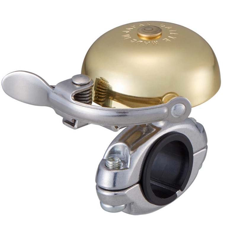 Swisstrailbell The New Gold Edition – Campanello Per Bici A Nastro – Suono Ottone Dorato, Leggero 48g