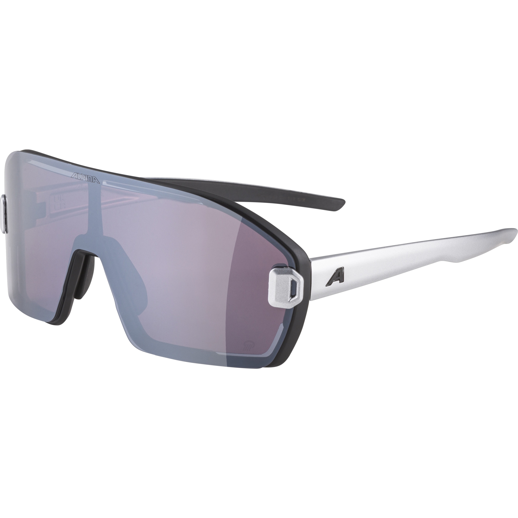 Produktbild von Alpina Bonfire Mag Q Brille - black-alu matt/Quattroflex pink + silver