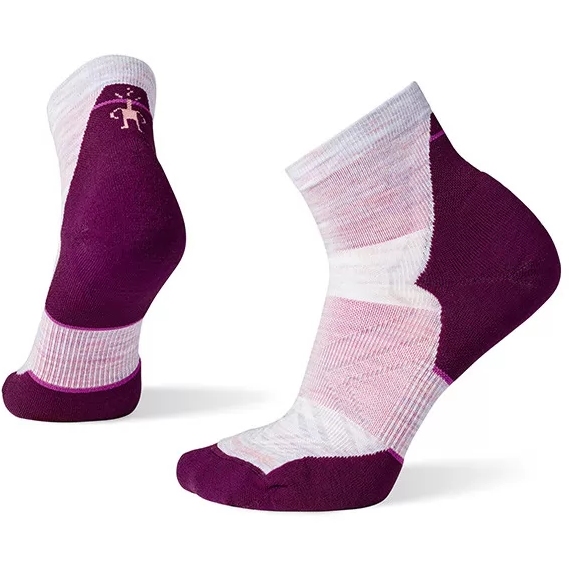 Picture of SmartWool Women&#039;s Run Targeted Cushion Ankle Socks - H76 purple eclipse