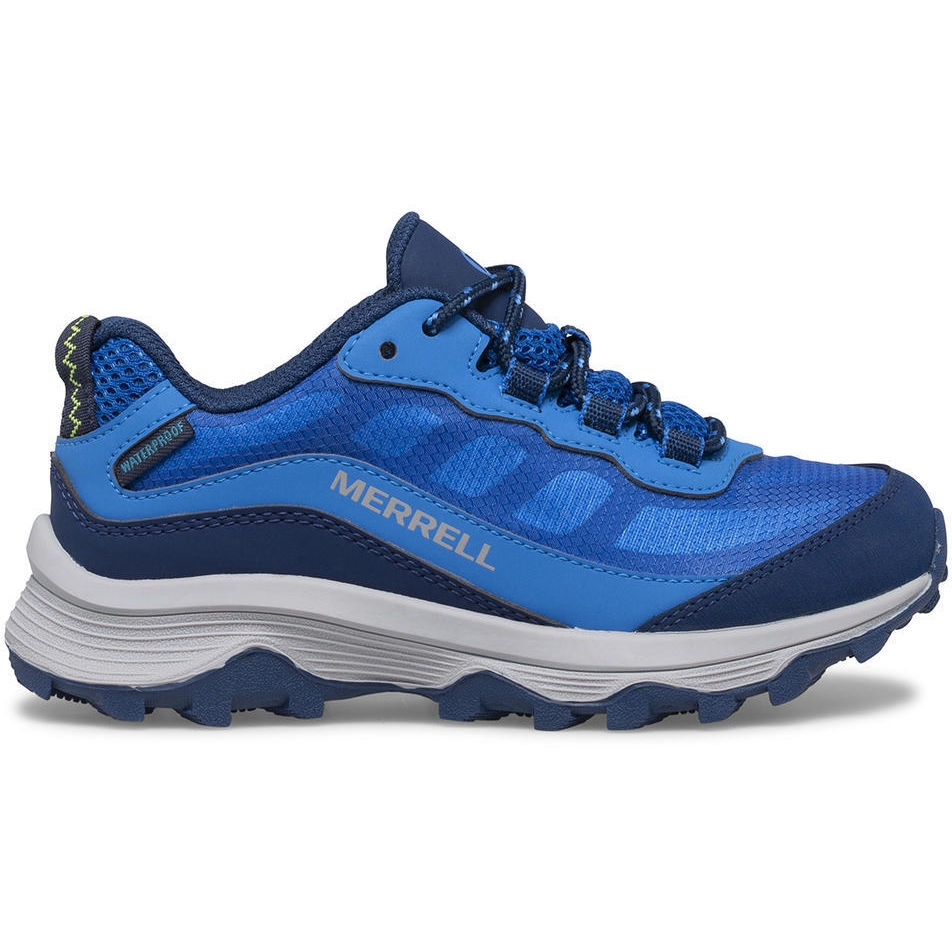 Picture of Merrell Moab Speed Low Waterproof Kid&#039;s Shoes - blue