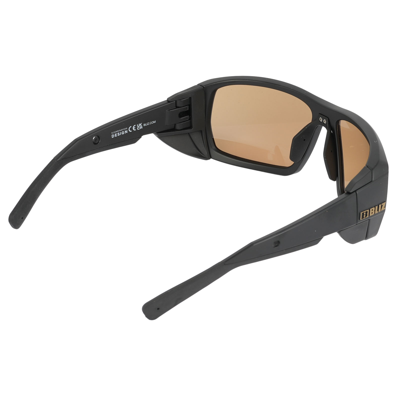 Bliz Peak Glasses - Matt Black - Photochromic Brown/Blue Multi
