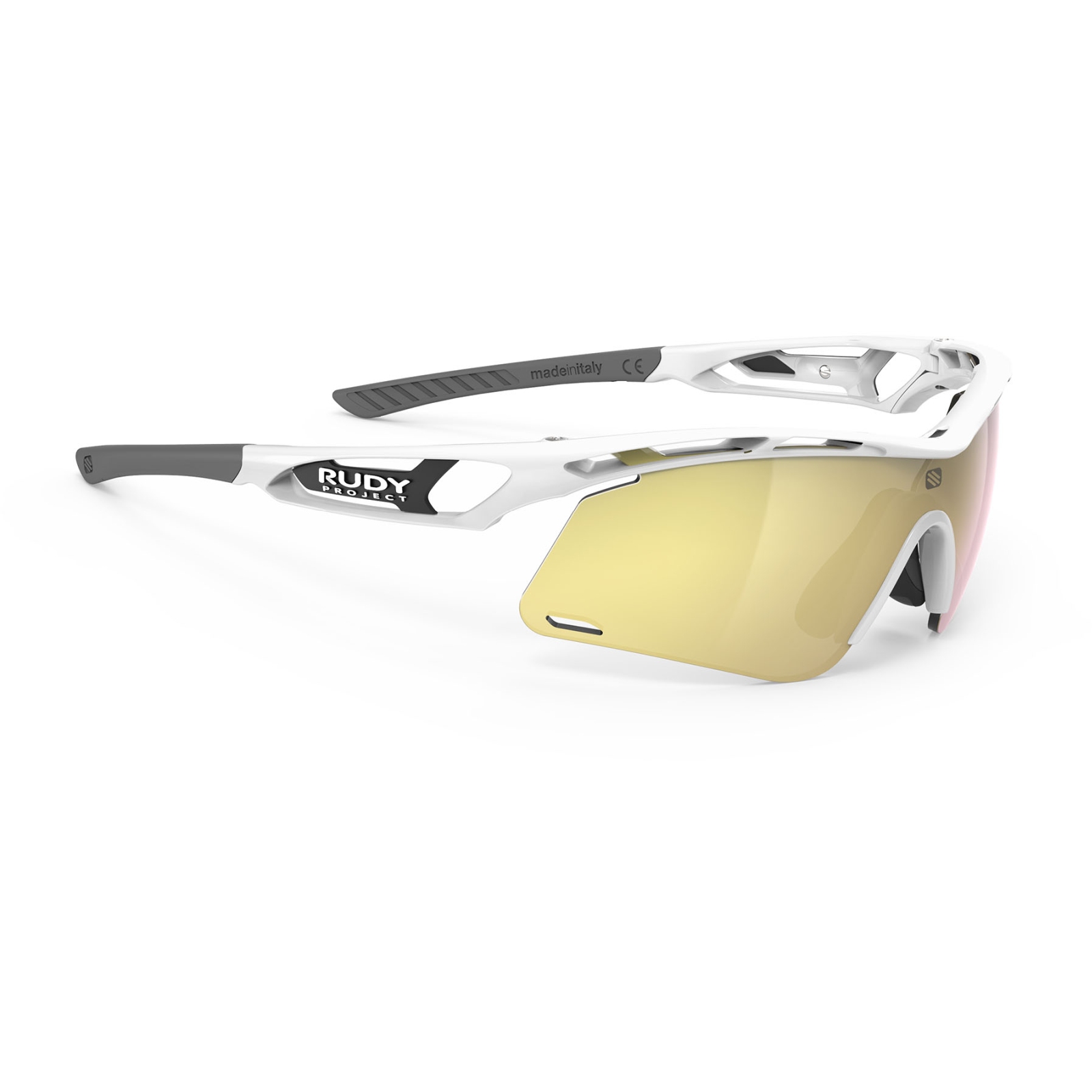 Picture of Rudy Project Tralyx+ Slim Glasses - White Gloss/Multilaser Gold