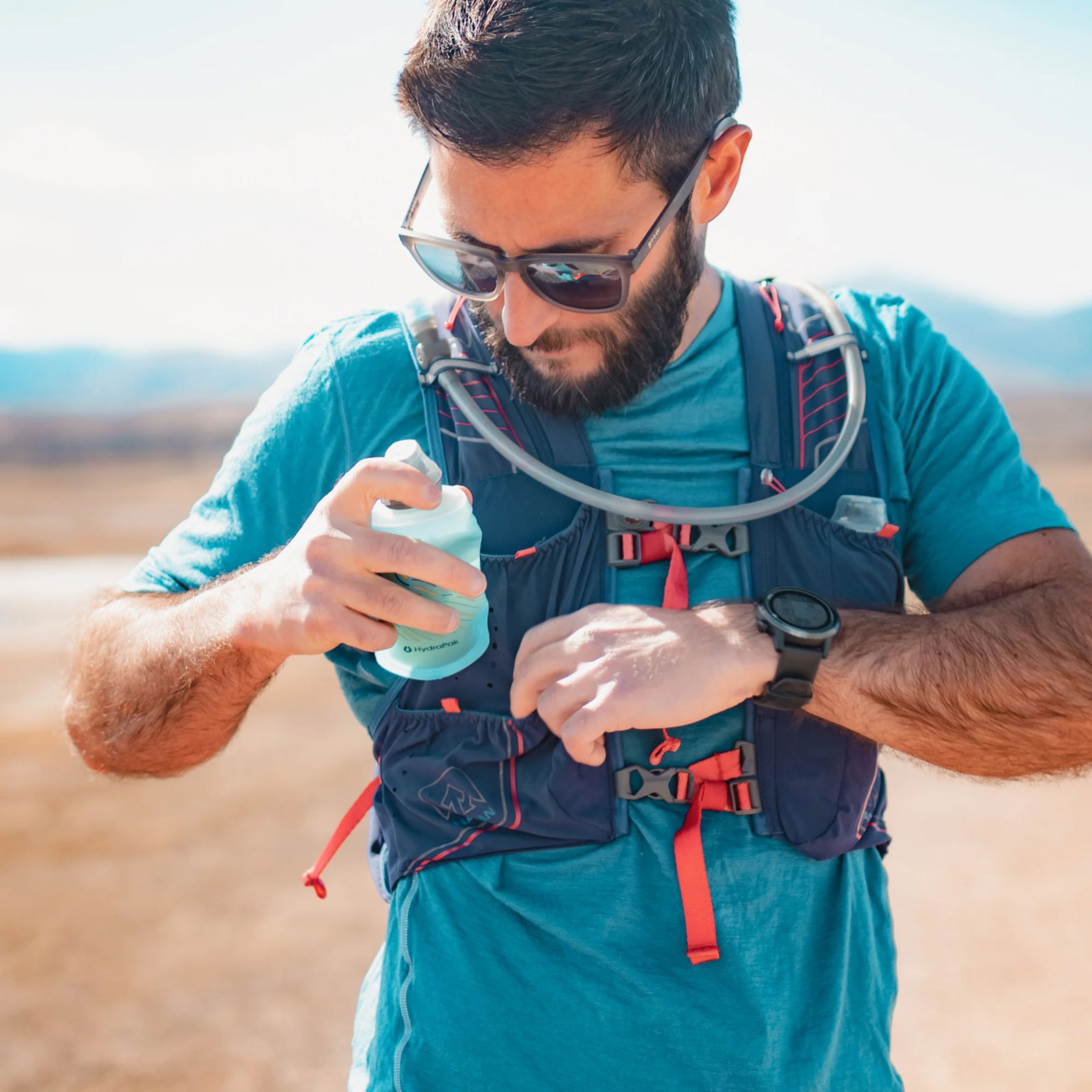 HydraPak SoftFlask, Faltbare Trinkflasche, Für Gel, Wasser, Elektrolyte, BPA-frei, TPU