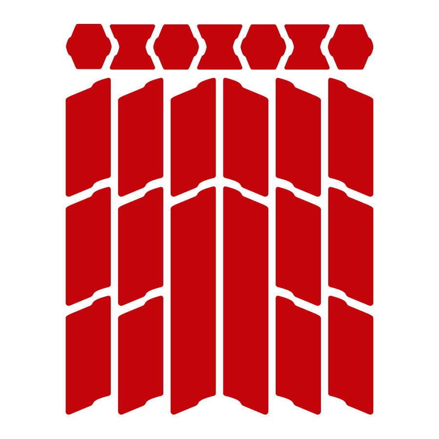 Produktbild von Unleazhed Lightning L01 Helmreflektor - Rot