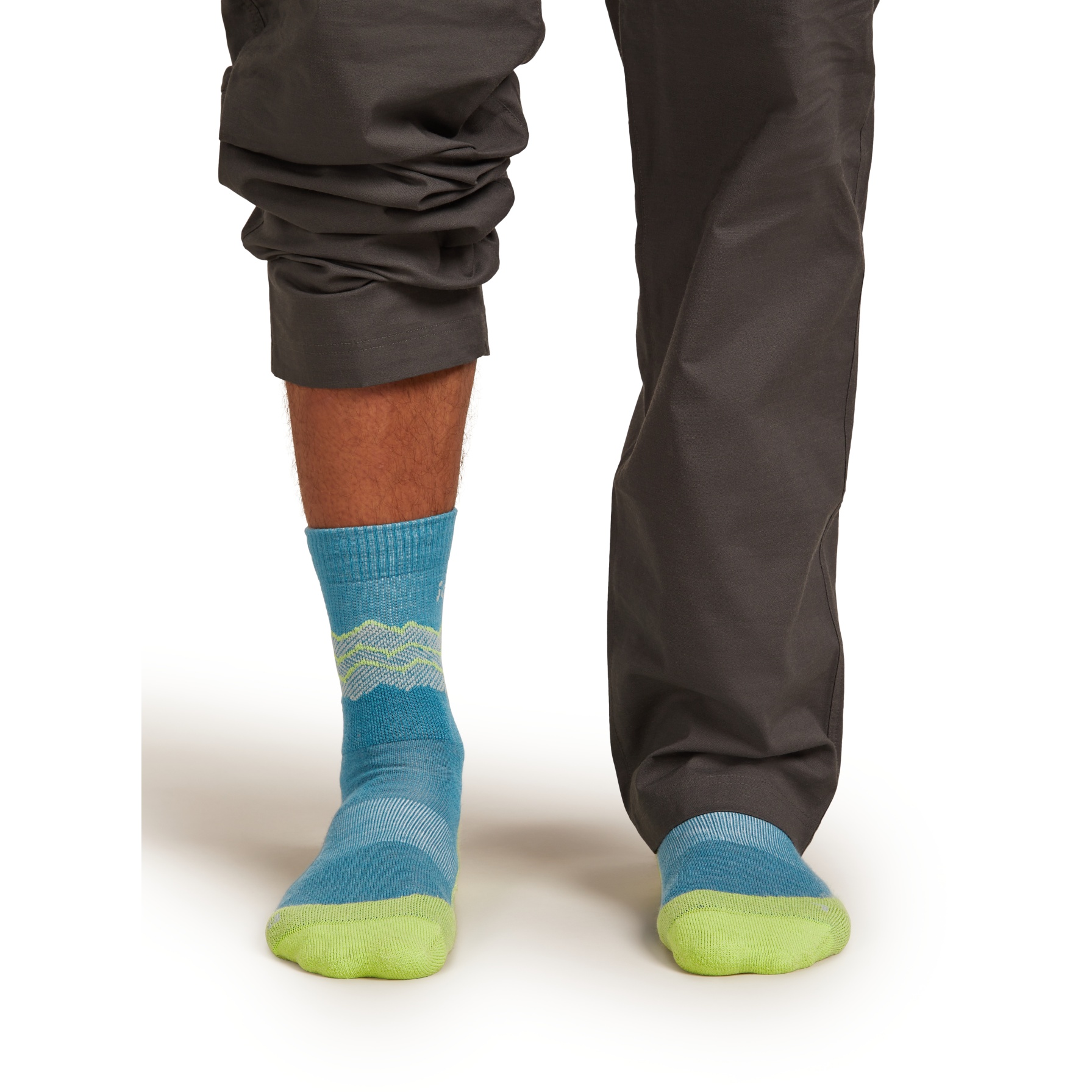 Calze Da Trekking Da Uomo Icebreaker Hike+ Medium Crew Lodenblkgritstone Hthr