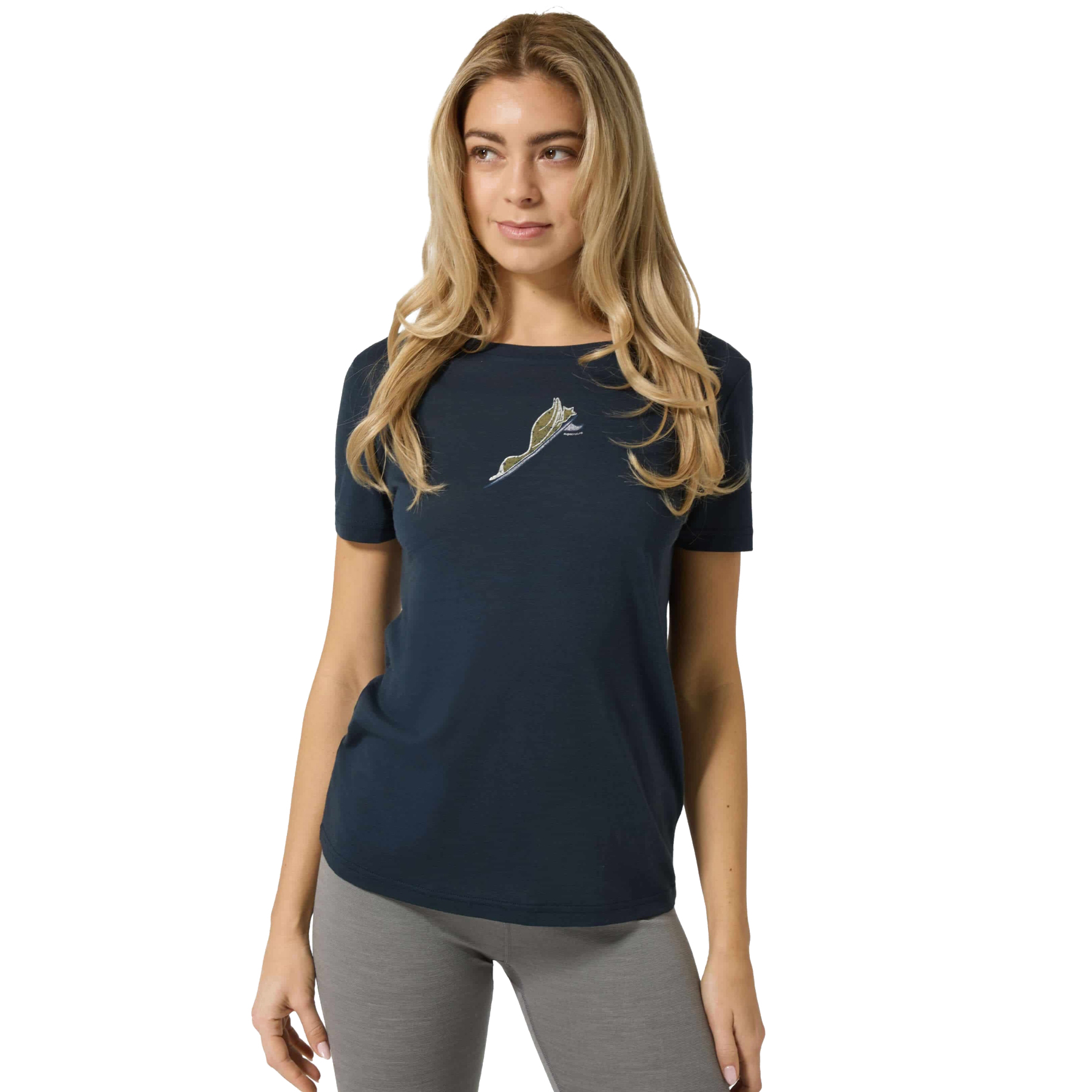Женская футболка SUPER.NATURAL Duck Dive Tee - Голубика/Различные оттенки синего