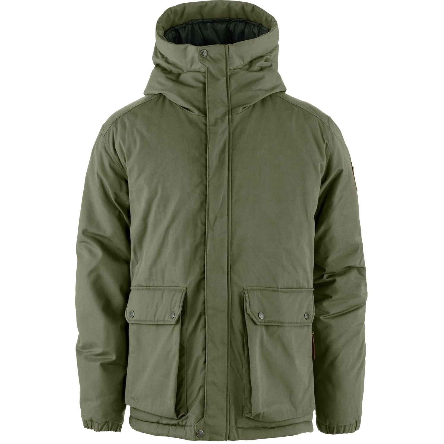 Мужская стеганая куртка Fjällräven Övik - лаврово-зеленый