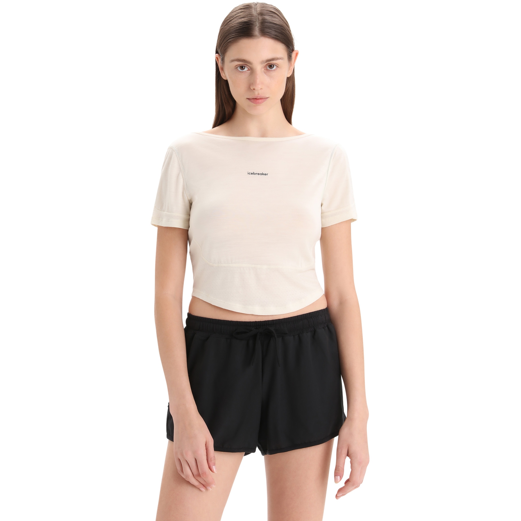 Imagen de Icebreaker Camiseta Mujer - ZoneKnit™ Scoop Back - Chalk