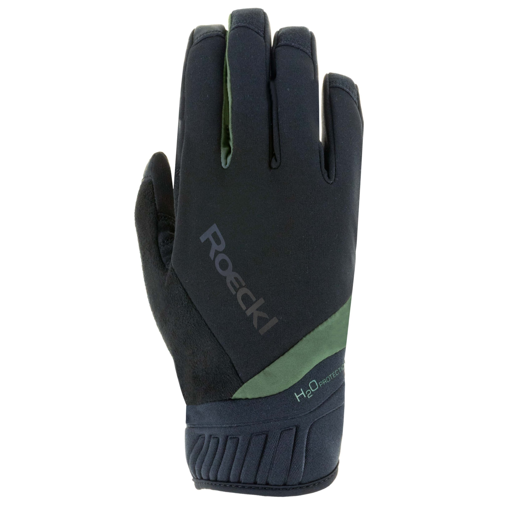 Roeckl Sports Vuno Cycling Gloves black/laurel leaf 9067 BIKE24