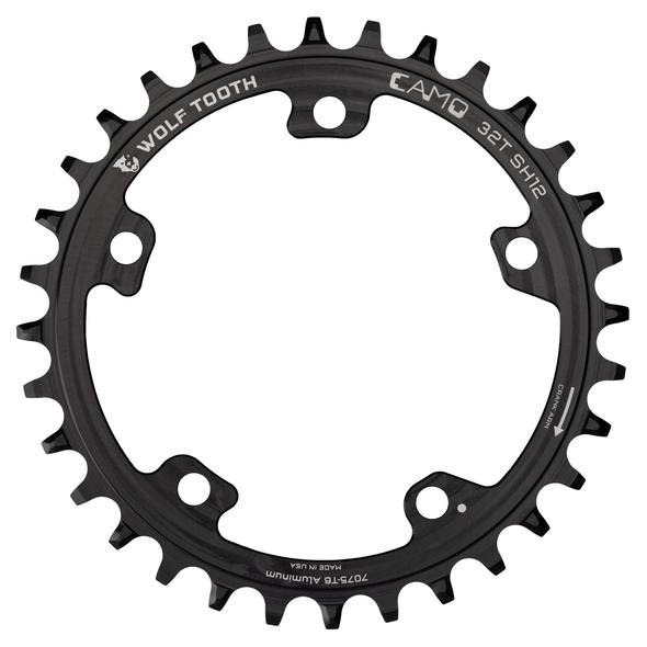 Photo produit de Wolf Tooth Camo Chainring Aluminum for Camo Spider - HyperGlide+ 12-speed - black