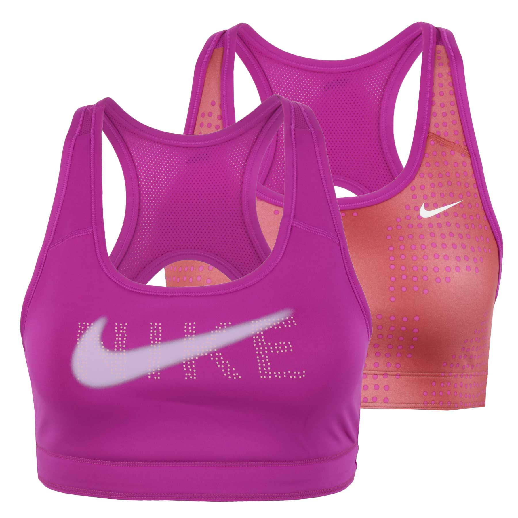 Productfoto van Nike Swoosh Omkeerbaar Sport-Beha Kinderen - vivid purple/pink/lilac/white DV3295-551