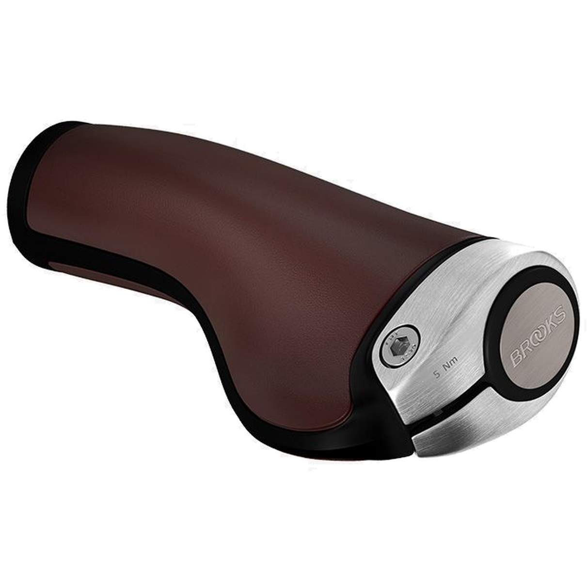 Image of Brooks GP1 Brooks Leather Bar Grips for Twist Shifter 130/100 mm - brown