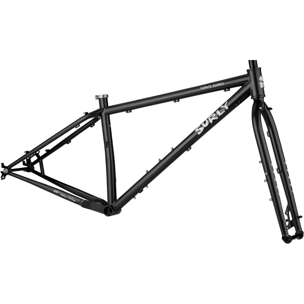 Productfoto van Surly KARATE MONKEY - 27,5&quot;+/29&quot; MTB Frameset - 2025 - hi-viz black