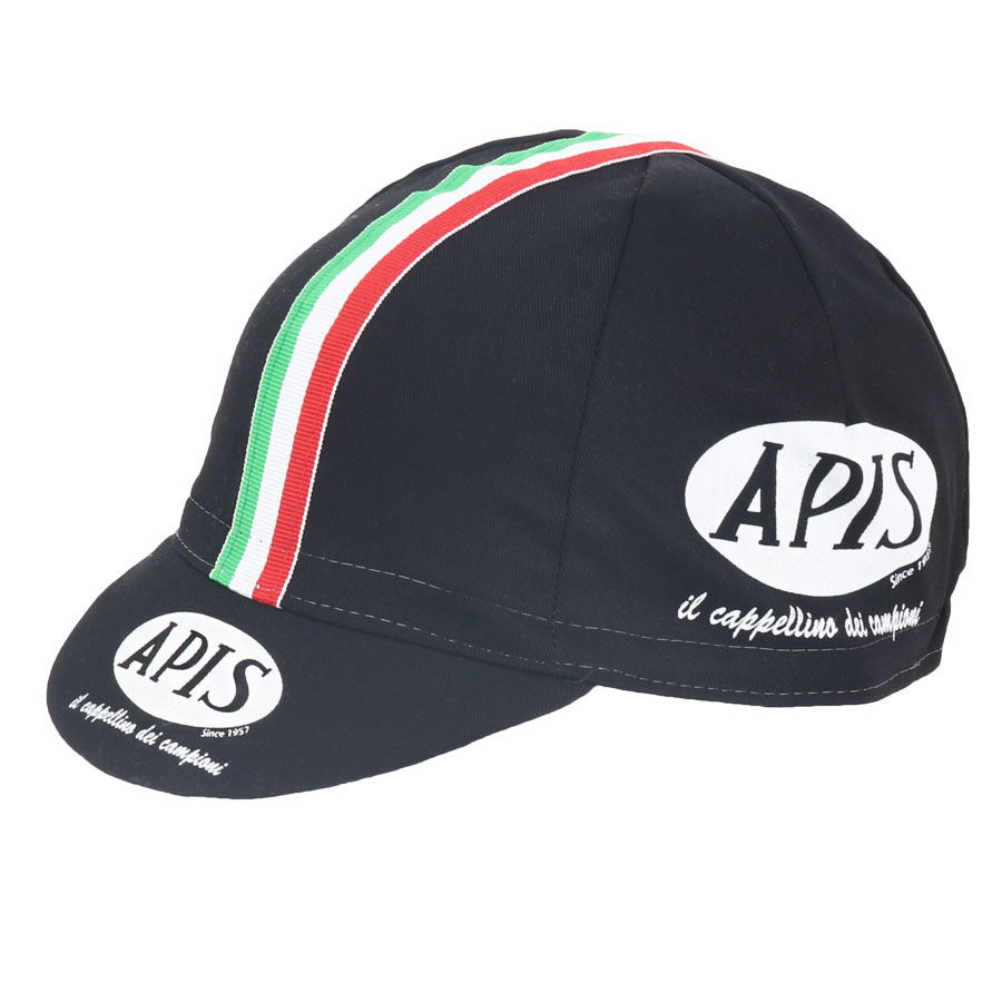Picture of Apis Retro Style Team Cycling Cap - APIS VINTAGE BLACK