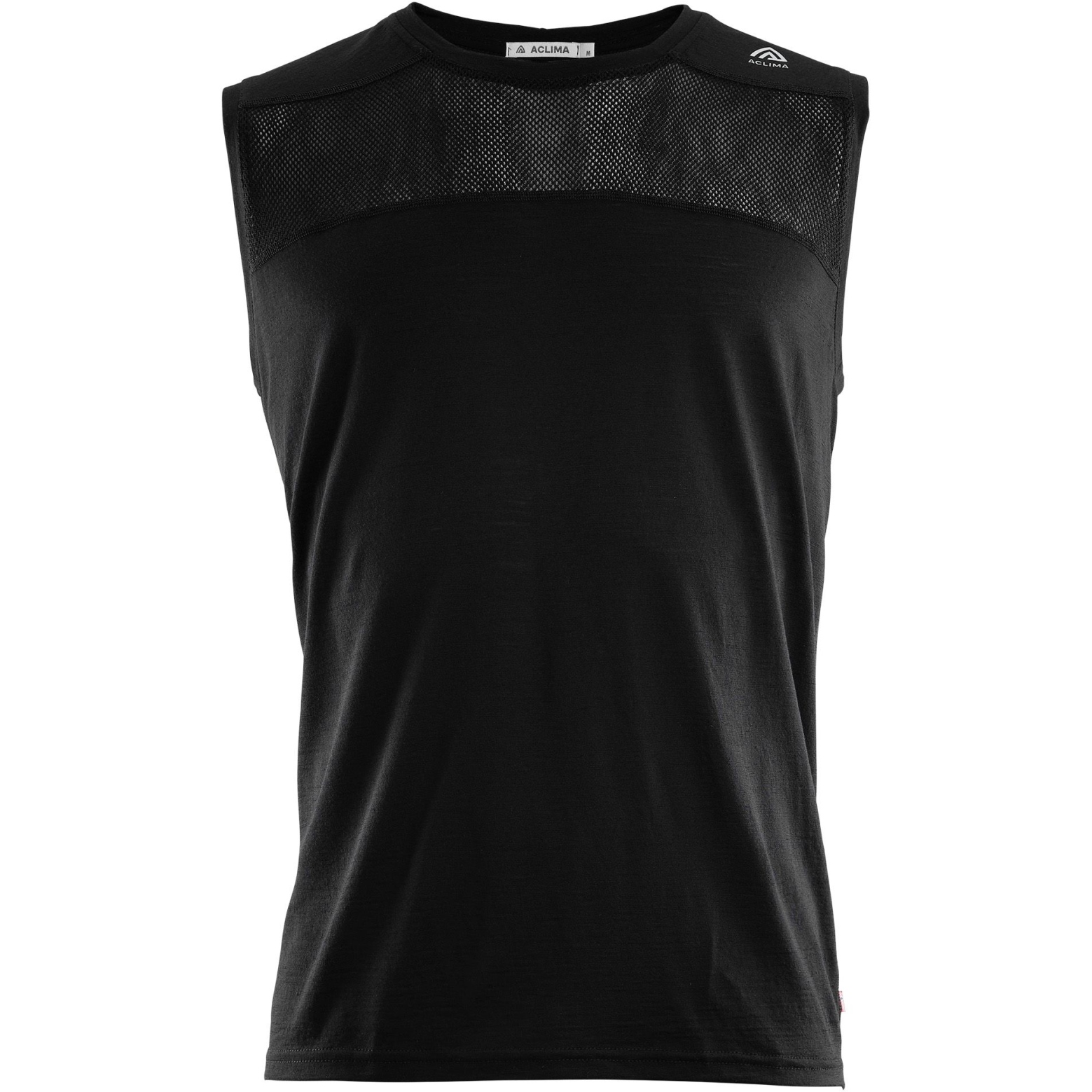 Picture of Aclima Lightwool Sports Singlet Sleeveless Shirt - jet black