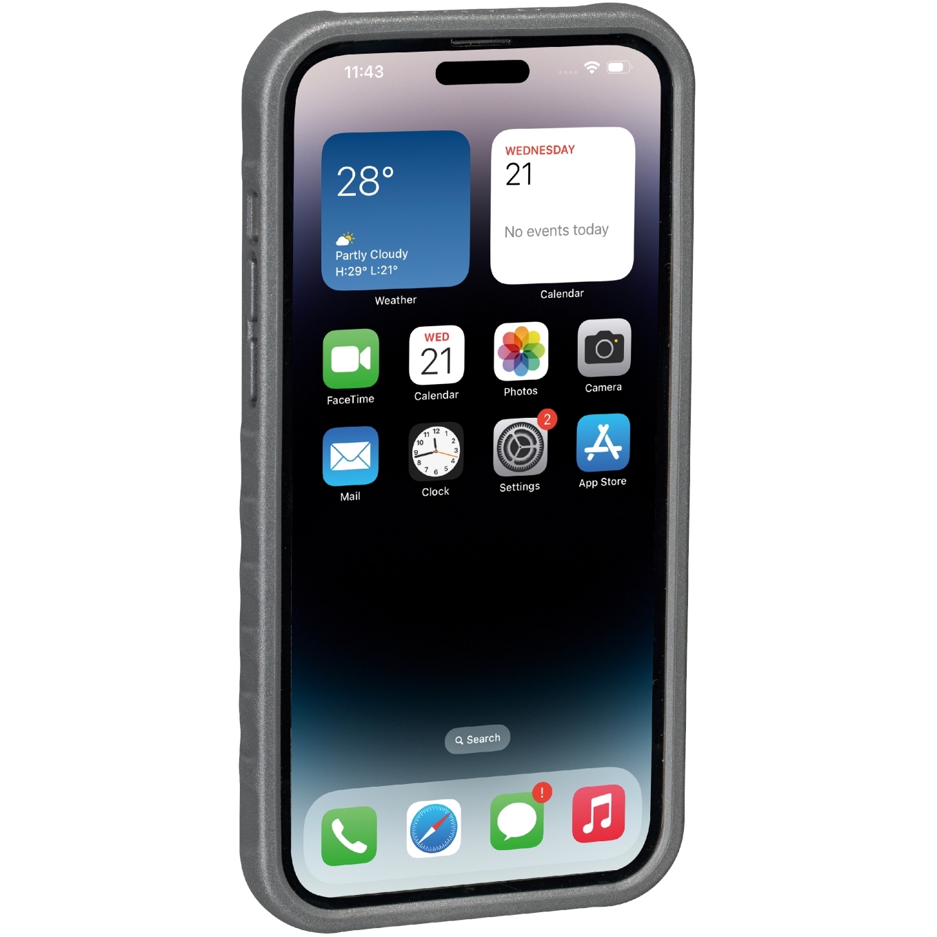 Produktbild von Topeak Ridecase für Apple iPhone 14 Pro Max Smartphone-Hülle - schwarz/grau