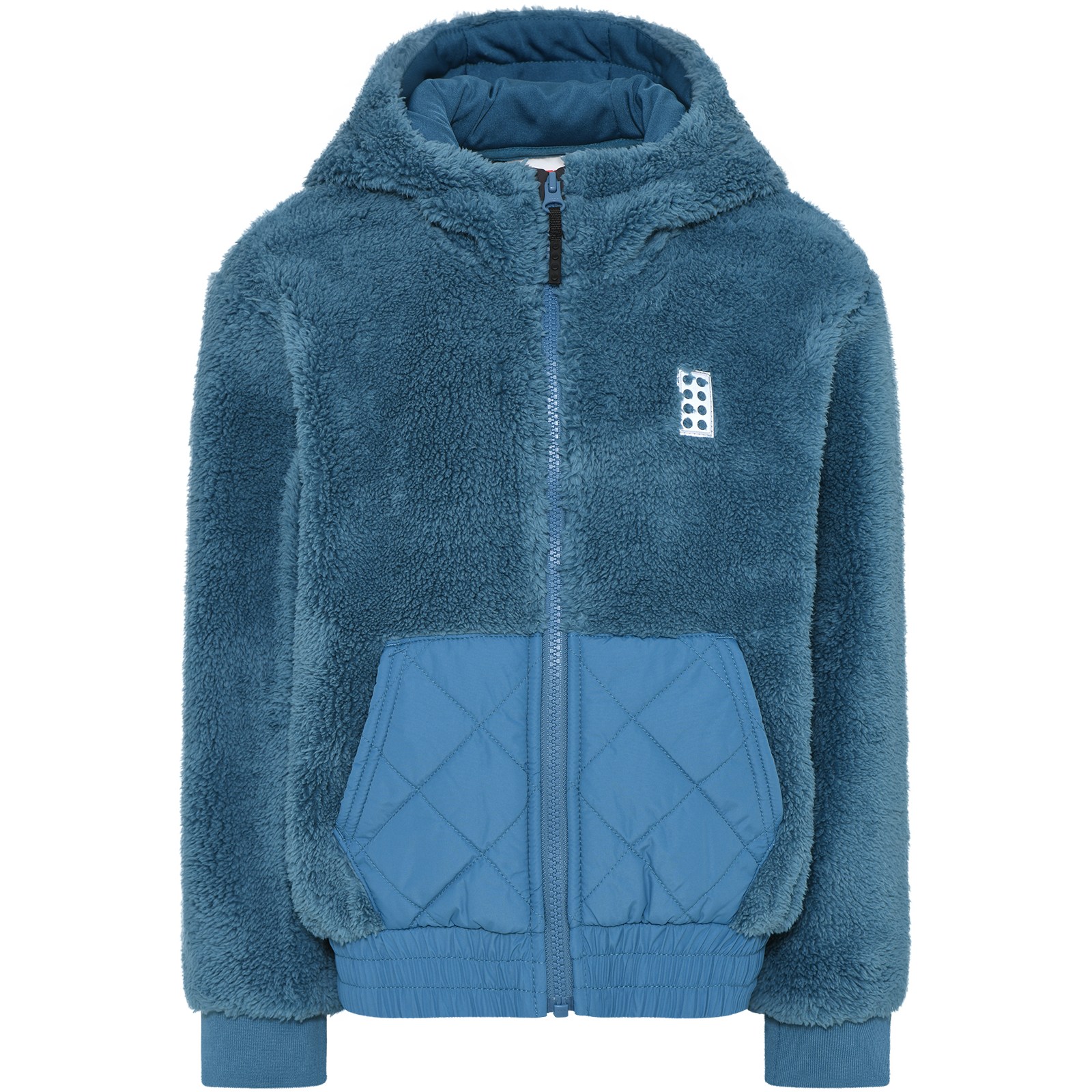 Picture of LEGO® Lwsaipal 603 - Kids Teddy Hooded Jacket - Dusty Blue